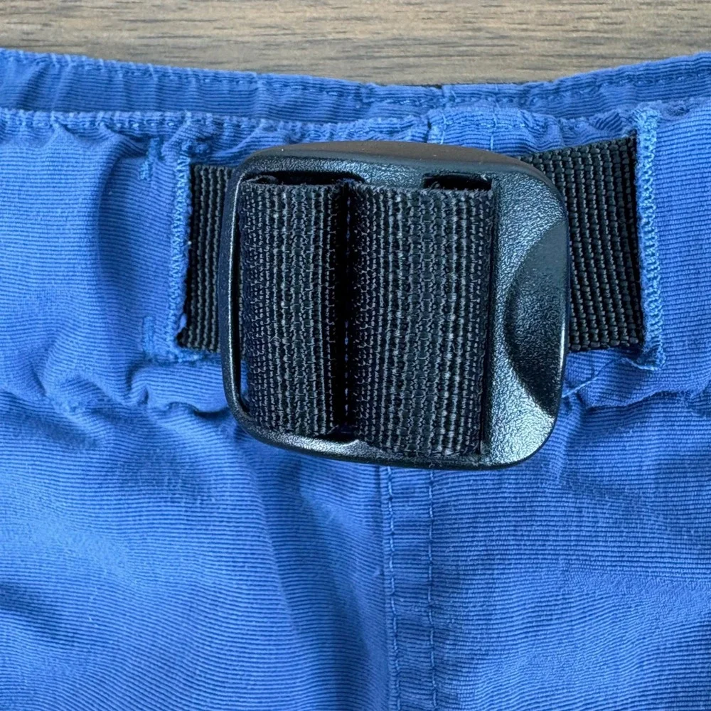The North Face Mens Blue Belted Hiking Shorts XL Nylon Technical Gorpcore XL